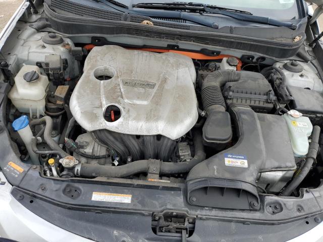 KMHEC4A43FA124123 - 2015 HYUNDAI SONATA HYBRID SILVER photo 11