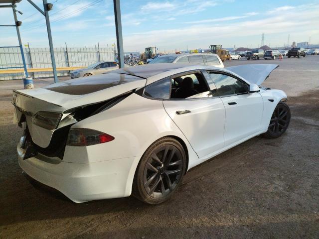 5YJSA1E68MF452097 - 2021 TESLA MODEL S WHITE photo 3