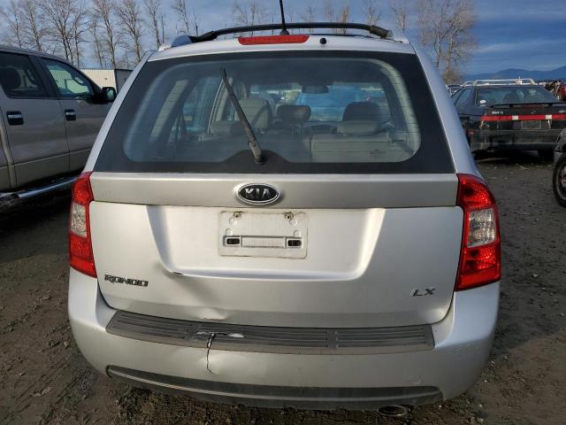 KNAFG525577076503 - 2007 KIA RONDO BASE SILVER photo 6