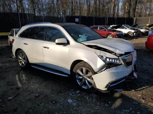 5FRYD4H80EB001164 - 2014 ACURA MDX ADVANCE WHITE photo 4