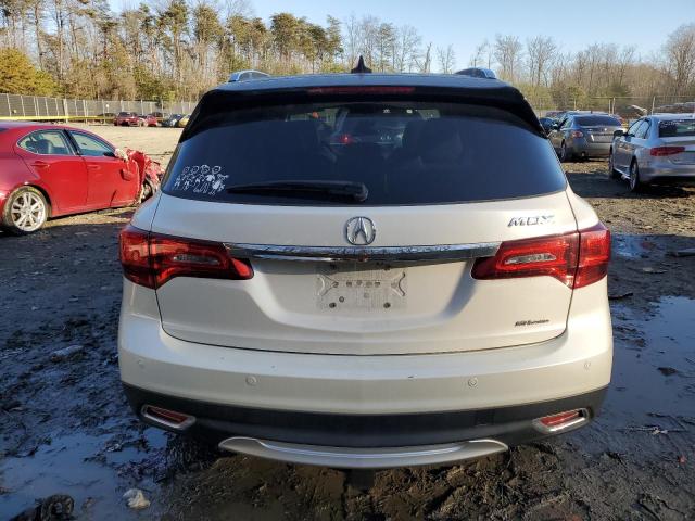 5FRYD4H80EB001164 - 2014 ACURA MDX ADVANCE WHITE photo 6