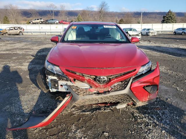 4T1B11HK9KU294555 - 2019 TOYOTA CAMRY L RED photo 5