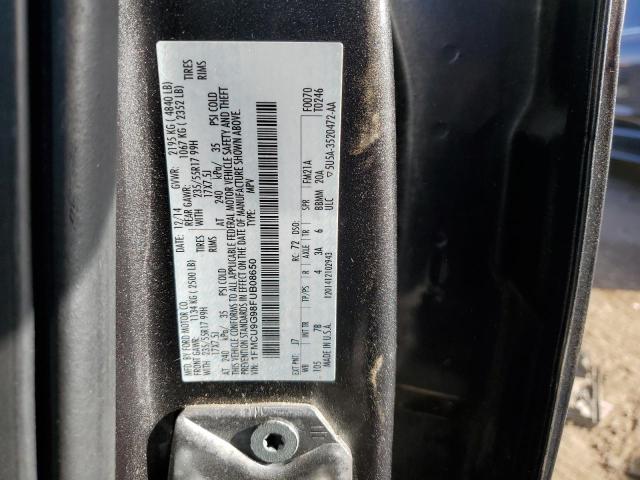 1FMCU9G98FUB08650 - 2015 FORD ESCAPE SE GRAY photo 12