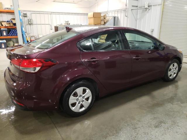 3KPFL4A72HE159108 - 2017 KIA FORTE LX MAROON photo 3