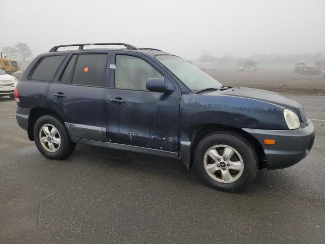 KM8SC73D95U981111 - 2005 HYUNDAI SANTA FE GLS BLUE photo 4