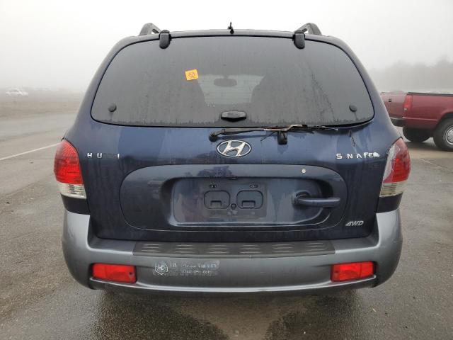 KM8SC73D95U981111 - 2005 HYUNDAI SANTA FE GLS BLUE photo 6