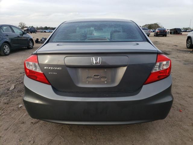 19XFB2F53CE026753 - 2012 HONDA CIVIC LX GRAY photo 6