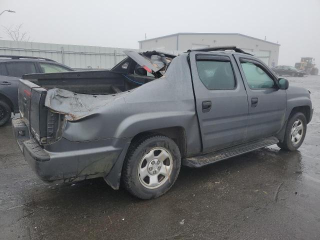 5FPYK1F28BB008189 - 2011 HONDA RIDGELINE RT GRAY photo 3