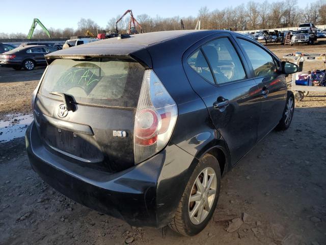 JTDKDTB34D1053645 - 2013 TOYOTA PRIUS C BLACK photo 3