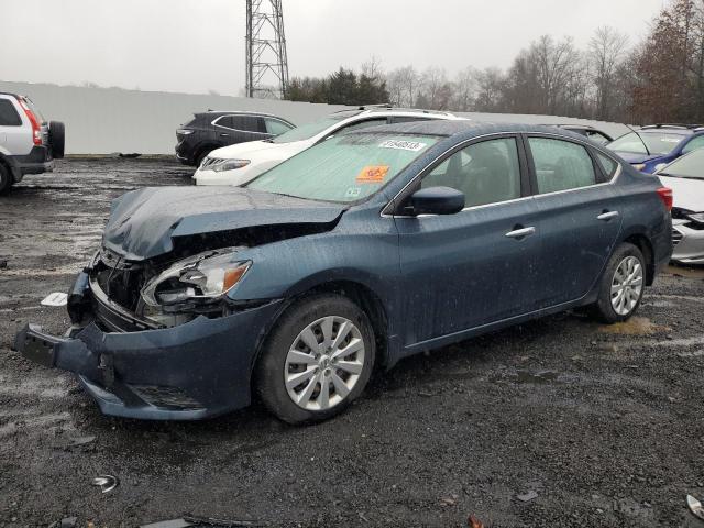 3N1AB7AP5GY289222 - 2016 NISSAN SENTRA S BLUE photo 1