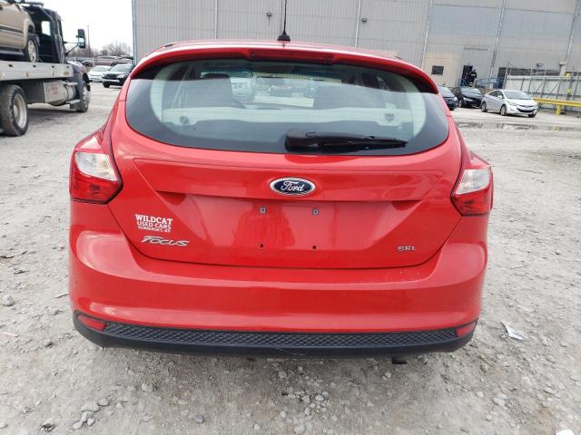 1FAHP3M20CL341869 - 2012 FORD FOCUS SEL RED photo 6