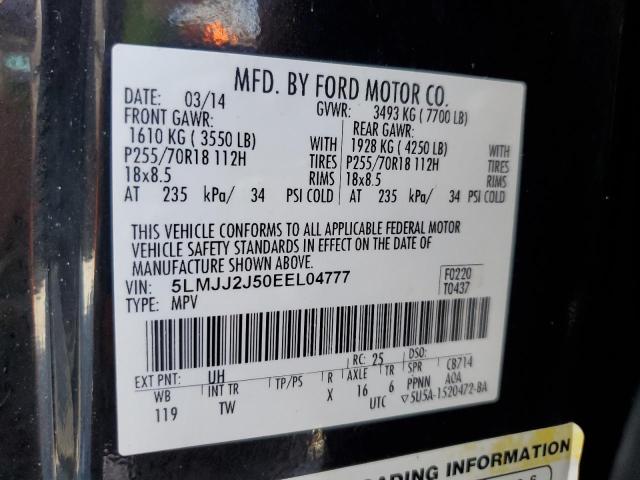 5LMJJ2J50EEL04777 - 2014 LINCOLN NAVIGATOR BLACK photo 13