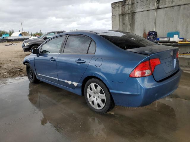 2HGFA16596H502978 - 2006 HONDA CIVIC LX BLUE photo 2