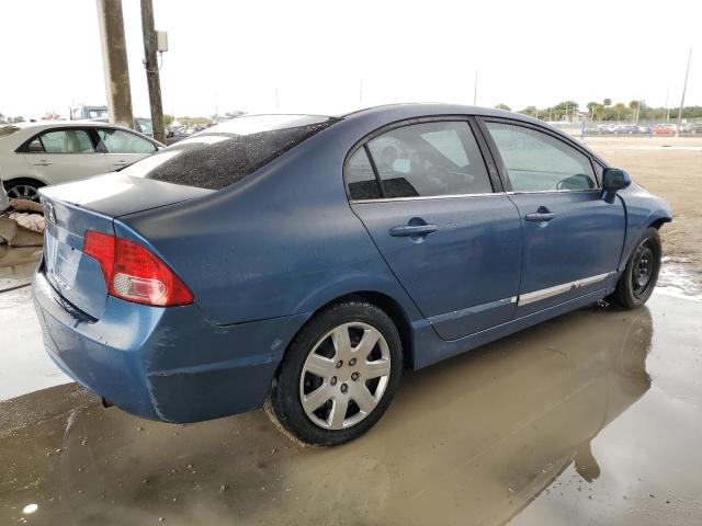 2HGFA16596H502978 - 2006 HONDA CIVIC LX BLUE photo 3