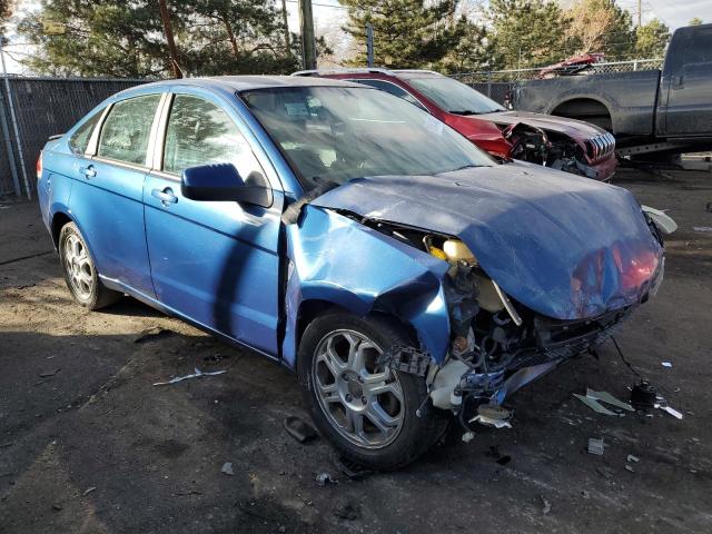 1FAHP35N28W237818 - 2008 FORD FOCUS SE BLUE photo 4