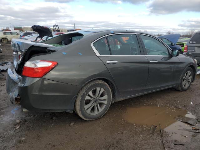 1HGCR2F31EA006439 - 2014 HONDA ACCORD LX GRAY photo 3