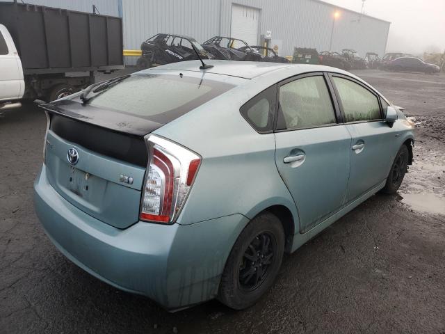 JTDKN3DU0D5698966 - 2013 TOYOTA PRIUS GRAY photo 3