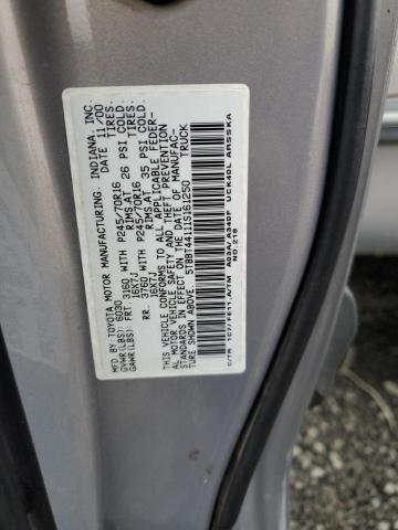 5TBBT44111S161250 - 2001 TOYOTA TUNDRA ACCESS CAB ვერცხლისფერი ფოტო 12