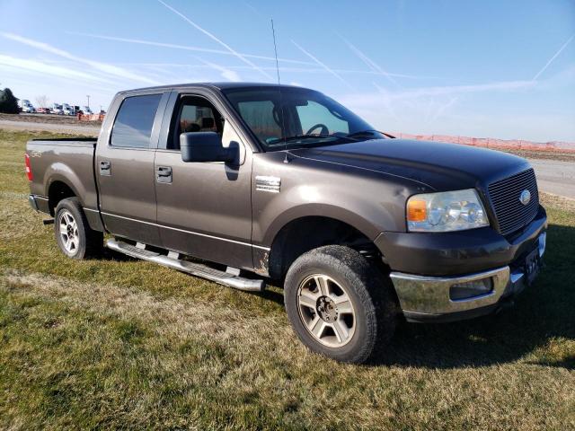 1FTPW14555FB43247 - 2005 FORD F150 SUPERCREW GRAY photo 4