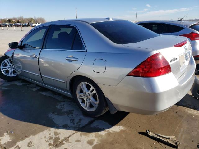 1HGCM56736A028351 - 2006 HONDA ACCORD EX SILVER photo 2