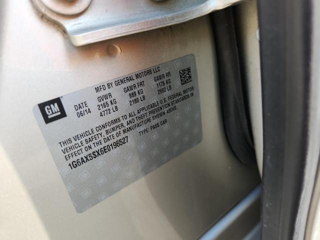 1G6AX5SX6E0196527 - 2014 CADILLAC CTS LUXURY COLLECTION 米色 照片 12