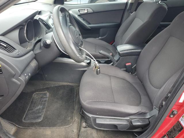 KNAFU5A20D5681181 - 2013 KIA FORTE EX RED photo 7