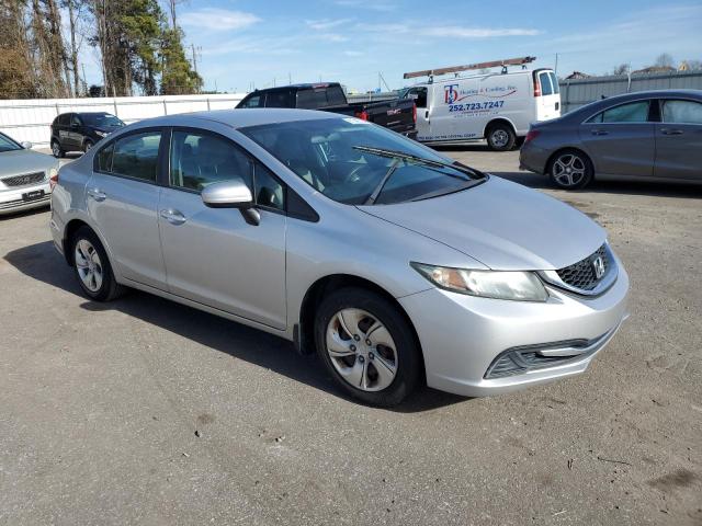 19XFB2F50EE082149 - 2014 HONDA CIVIC LX SILVER photo 4