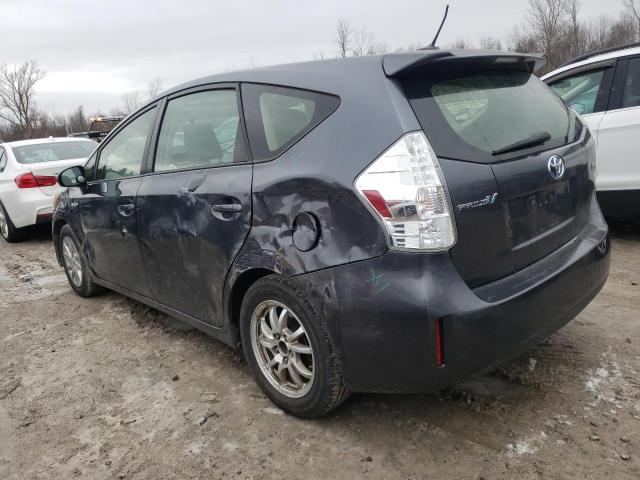 JTDZN3EU1E3335523 - 2014 TOYOTA PRIUS V GRAY photo 2