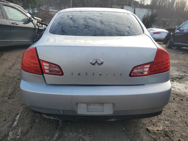 JNKCV51F44M718078 - 2004 INFINITI G35 SILVER photo 6