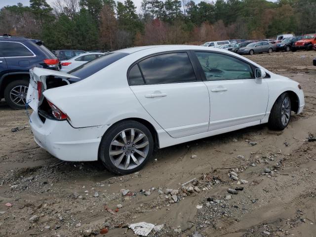 2HGFA16948H524182 - 2008 HONDA CIVIC EXL WHITE photo 3