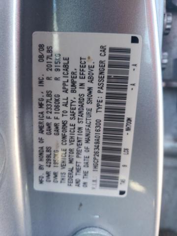 1HGCP26349A016300 - 2009 HONDA ACCORD LX SILVER photo 13