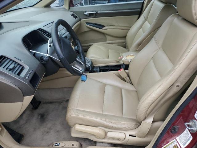 2HGFA16958H502899 - 2008 HONDA CIVIC EXL Tünd qırmızı foto 7