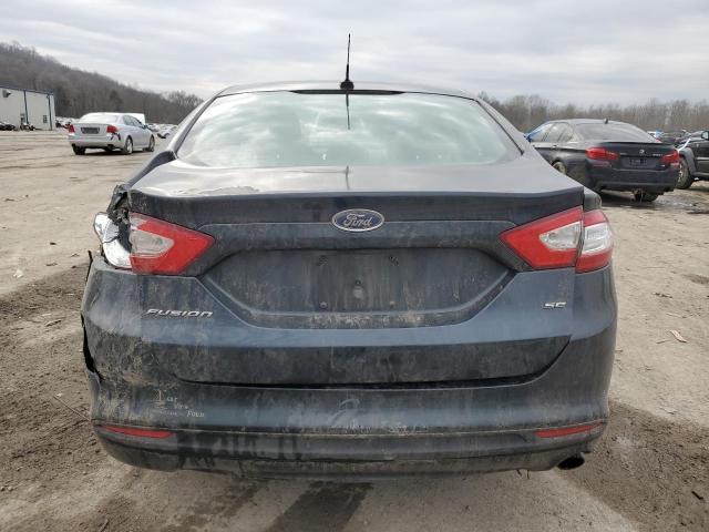 3FA6P0H71ER213897 - 2014 FORD FUSION SE BLACK photo 6