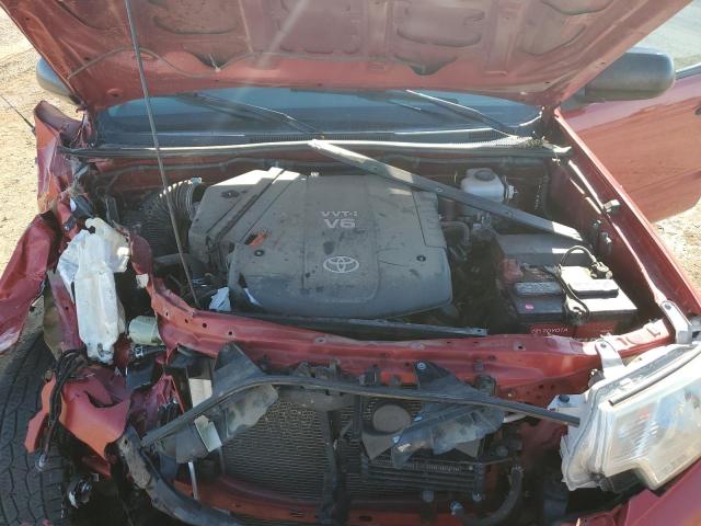 3TMLU4EN4DM104281 - 2013 TOYOTA TACOMA DOUBLE CAB Կարմիր լուսանկար 11