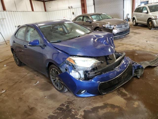 2T1BURHE7FC426851 - 2015 TOYOTA COROLLA L BLUE photo 4