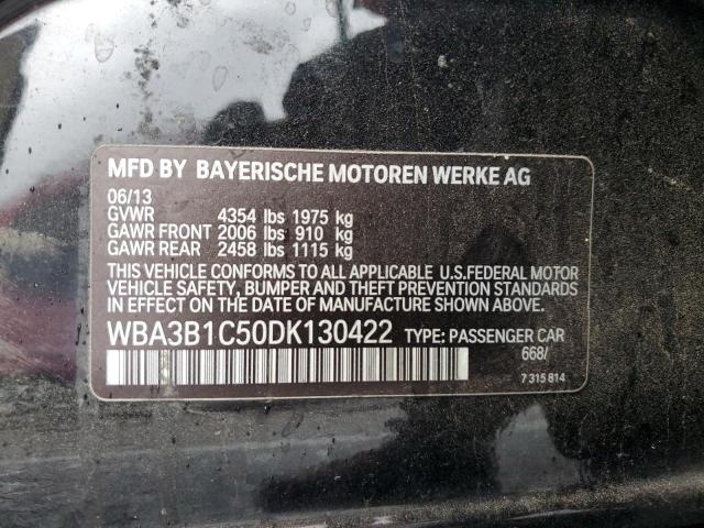 WBA3B1C50DK130422 - 2013 BMW 320 I BLACK photo 12