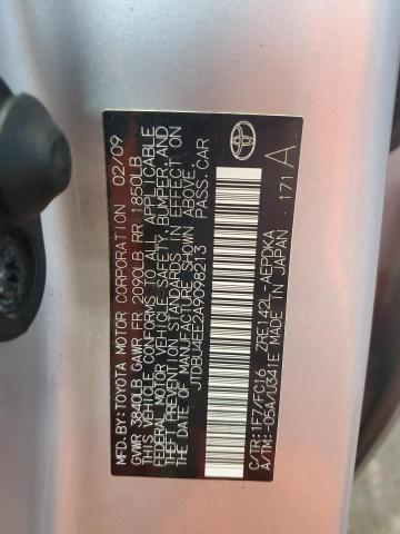 JTDBU4EE2A9098213 - 2010 TOYOTA COROLLA BASE SILVER photo 12