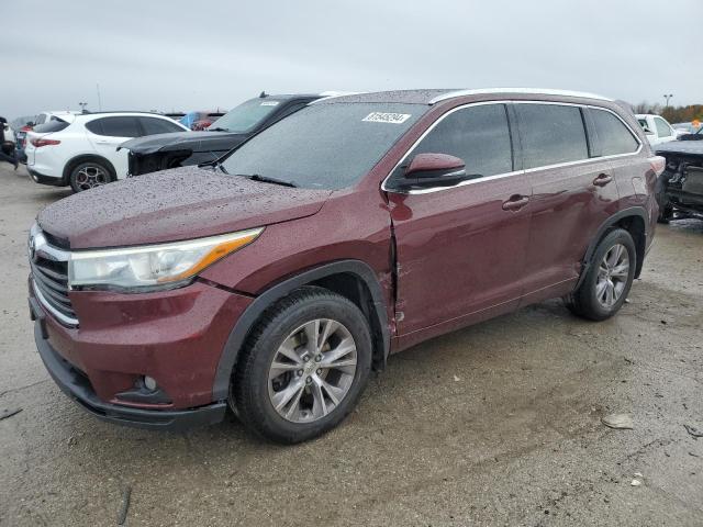 5TDJKRFH9FS141042 - 2015 TOYOTA HIGHLANDER XLE RED photo 1