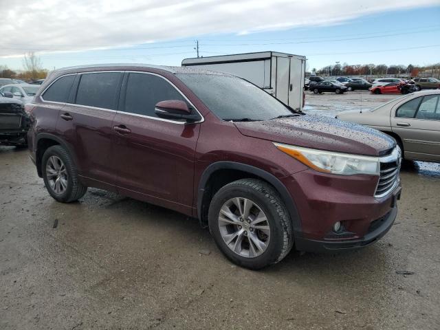 5TDJKRFH9FS141042 - 2015 TOYOTA HIGHLANDER XLE RED photo 4