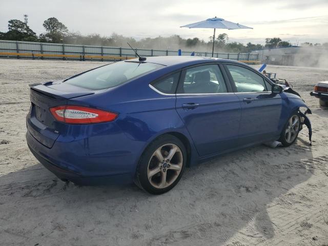 3FA6P0H73GR237749 - 2016 FORD FUSION SE BLUE photo 3