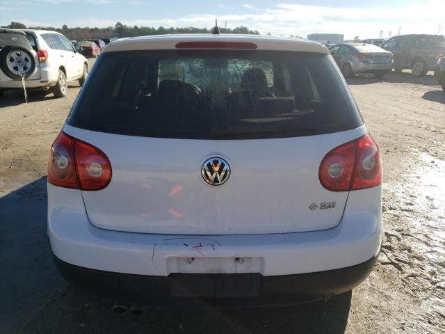 WVWAA71K58W255066 - 2008 VOLKSWAGEN RABBIT WHITE photo 6