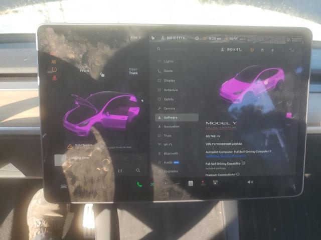 5YJYGDEF6MF249588 - 2021 TESLA MODEL Y GRAY photo 9