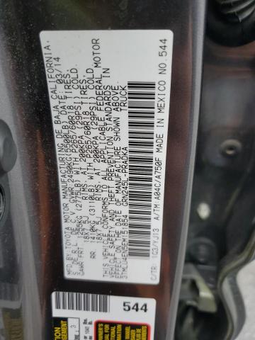 3TMLU4EN5EM151854 - 2014 TOYOTA TACOMA DOUBLE CAB 灰色 照片 12