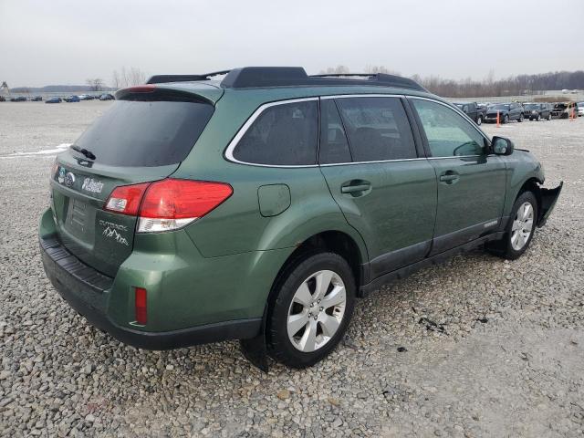 4S4BRCCC3B3356137 - 2011 SUBARU OUTBACK 2.5I PREMIUM GREEN photo 3