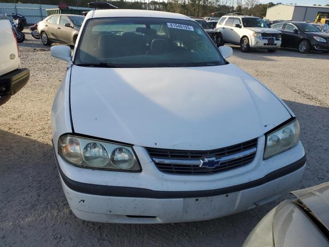 2G1WF52E549255813 - 2004 CHEVROLET IMPALA WHITE photo 5