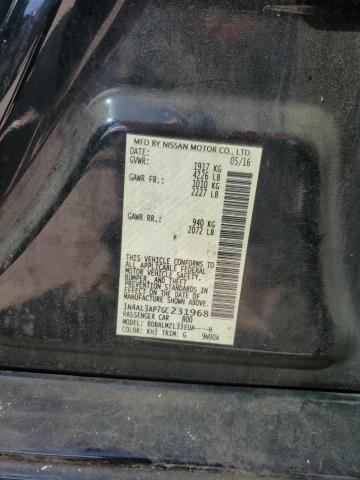 1N4AL3AP7GC231968 - 2016 NISSAN ALTIMA 2.5 Negro foto 12