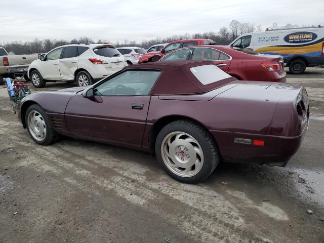 1G1YY33PXP5116883 - 1993 CHEVROLET CORVETTE PURPLE photo 2