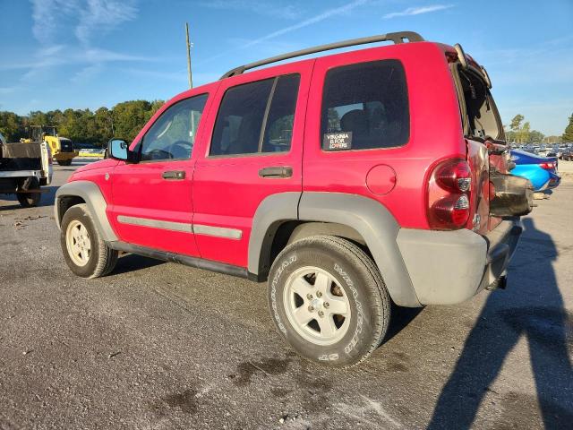 1J4GL48K05W532835 - 2005 JEEP LIBERTY SPORT Czerwony zdjęcie 2