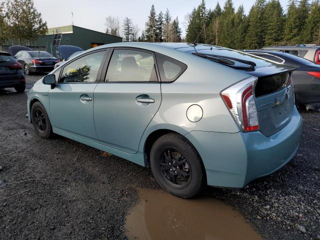 JTDKN3DU8D5623710 - 2013 TOYOTA PRIUS TURQUOISE photo 2