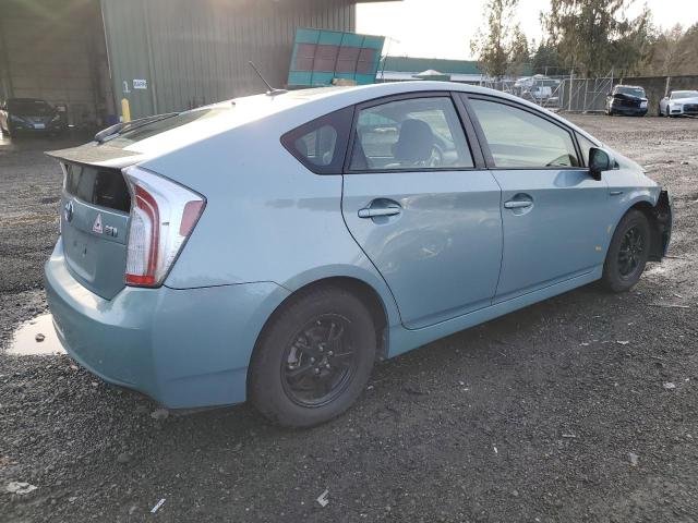 JTDKN3DU8D5623710 - 2013 TOYOTA PRIUS TURQUOISE photo 3